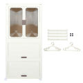 Foldable Wardrobe Organizer 360 Degree Universal Wheels Portable Wardrobe Closet for Cloakroom. 