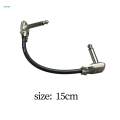Guitar Patch Cable for Guitar Pedal Board, Guitar Pedals 1/4" inch TS Right Angle Guitar Patch Cable Flexible Patch Cords for Guitar Pedals. 
