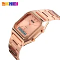 SKMEI Sports Quartz Stainless Steel Dual Display Chrono Waterproof Watch for Men 1220. 