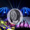 Mini 18W Dj Laser Disco Ball Stage Light 6 Led Rgb Wash Effect Portable Stage Par Light Auto Sound Activation Indoor Disco Lamp. 