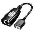 USB RJ45 Extension Adapter up to 150ft Length, USB 2.0 Extender over RJ45 Cat5 Cat 5e Cat6 Cable Extension Cable Adapter Kit. 