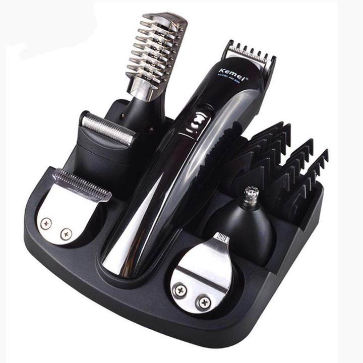 Professional Cordless Rechargeable Hair Clippers Set With 2 Batteries 4 Comb Guides And Scissors