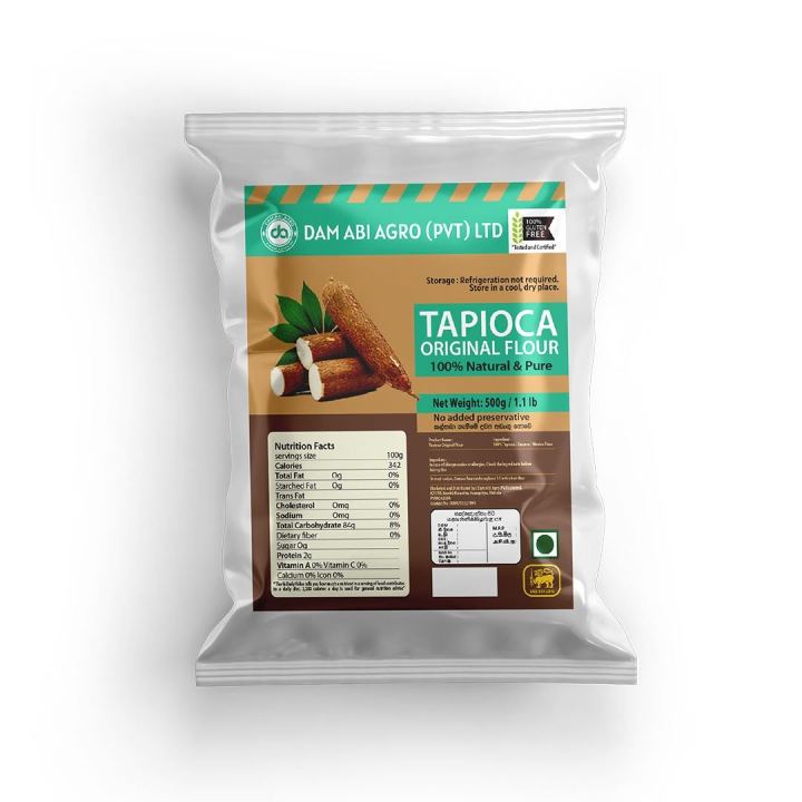 Tapioca / Cassava / Manioc flour 500 gm මඤ්ඤොක්කා පිටි / மரவள்ளிக்கிழங்கு மா