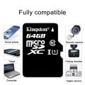 Free Send adapter + card reader+ authentic Kingston Micro SD Card Class 10 memory card U1 fast speed Original 8GB/16GB/32GB/64GB/128GB/256GB TF card Suitable for Huawei, OPPO, VIVO mobile phones, microsd card for CCTV Dashcam. 