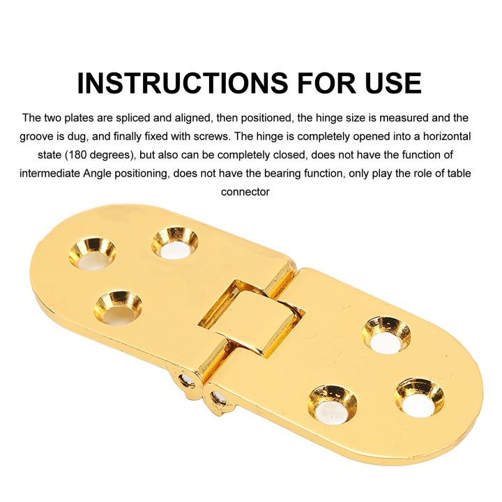 Folding%20Flip%20Top%20Hinge%20Professional%20180%20Degree%20Flap%20Hinge%204%20Sets%20Zinc%20Alloy%20for%20Folding%20Table%20for%20Computer%20Desk%20for%20Closet%20for%20Door%20-%20Image%204
