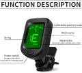 Guitar Tuner Clip on Digital Electronic Tuner for Guitar, Bass, Ukulele, Violin, Mandolin, Banjo Acoustics Calibration Tuner. 
