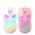 USB Wired Gaming Mouse RGB Backlit with 6 Buttons 7200DPI Honeycomb Mouse for Laptop Computer. 