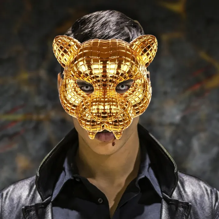 Halloween%20Costume%20Zoo%20Animal%20Masks%20Golden%20Leopard%20Face%20Mask%20Party%20Masquerade%20Half%20Face%20Mask%20-%20Image%203