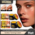 EELHOE Tanning Cream Face Body Long Lasting Bronzer Skin Tanner Suntan Protect Radiation Nourishing Natural Self-Tanning Lotion. 