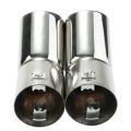 Dual Pipes Stainless Steel Exhaust Tail Pipes Muffler Tips for VW Golf 4 Bora Jetta - all new. 