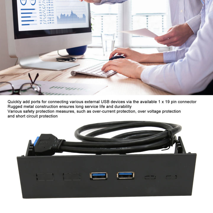 USB%20Front%20Panel%20Hub,%202%20Ports%205.25in%20Front%20Panel%20Easy%20Installation%20for%20PC%20Case%20-%20Image%207