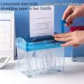 A4 Mini Hand Shredder Paper Strip Cross Cut Machine Desktop Micro Manual Crank File Small Cutter Machine Document Tool Office. 