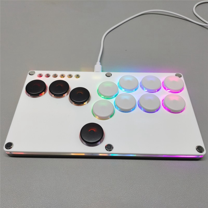 Flatbox%20Arcade%20Fighting%20Game%20Encoder%20Controller%20Xinput/Dinput%20Mini%20Console%20//%20White+Black%20Key%20-%20Image%208