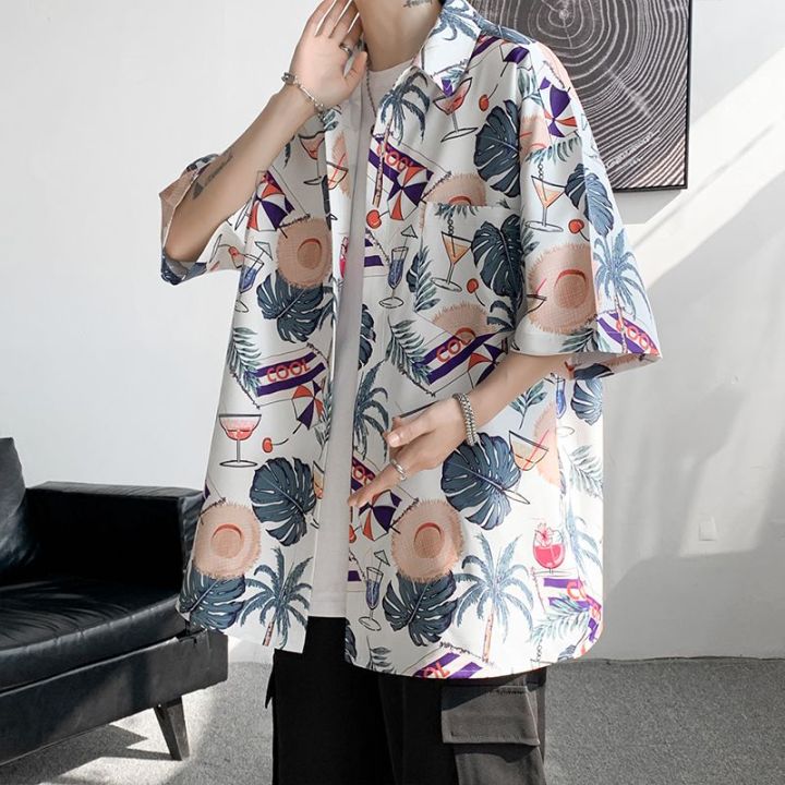 Hong%20Kong%20Style%20Summer%20Shirt%20for%20Men%202024%20Trendy%20New%20Handsome%20Short%20Sleeve%20Thin%20Japanese%20Sanya%20Travel%20Style%20Coat%20Shirt%20-%20Image%205