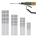 Diamond Drill Bit Set 40 Pieces 4 Sizes 1mm 1.5mm 2mm 2.5mm Twist Tip Jewelry Beach Sea Glass Shells Gemstones Lapidary. 