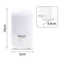 Energy Saving Night Light Plug-in LED Feeding Socket Lamp Indoor Lighting Bedroom Night Bedside Lamp US Two-color Lamp 1Pcs. 