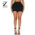 Zentora Women Drawstring Skirt High Waist Cargo Skirt with Drawstring Hem Pockets Stylish Sport Mini Skirt for Women Perfect for Streetwear Summer Fashion Trend in Asia High Waist Pleated Skirt. 