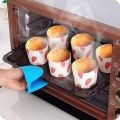 2Pc Silicone Oven Mitts Heat Resistant Gloves Tray Dish Holder Anti-slip Pot Mitten Finger Protector Cooking Baking Tools. 