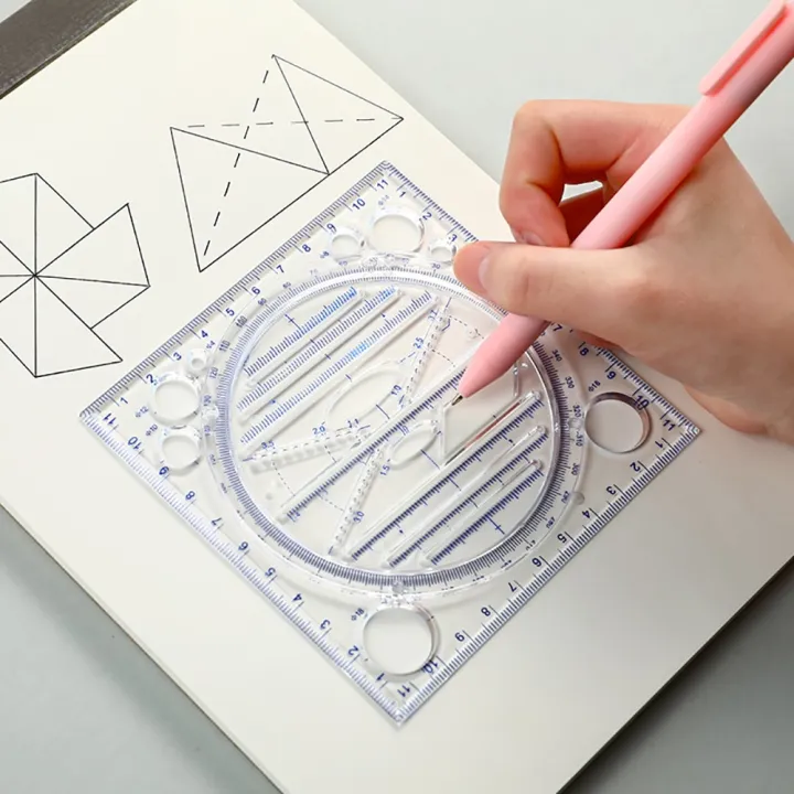 Multifunction%20Rotatable%20Drawing%20Template%20Art%20Design%20Construction%20Architect%20Stereo%20Geometry%20Circle%20Drafting%20Measuring%20Scale%20Ruler%20-%20Image%205