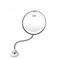 10X Magnifying Wall Mounted LED Makeup Mirror Adjustable Gooseneck Suction Cup The Bathroom Vanity Mirror. 