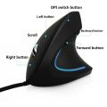 Vertical Ergonomic Mouse USB Wired Right/Left Hand Mouse with LED Light Optical Computer Mause Wrist Healthy Office Mice For PC Laptop Tablet. 