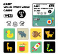 Baby Visual Stimulation Cards Montessori 0-12 Months High Contrast Flash Card  Baby Visual Cards. 