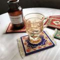 【Miga Plaza】 Persian Carpet Table Decor Mats and Pads Mini Woven Rug Mat Tassel Coaster Mousepad Mouse Pad. 