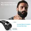 4pcs/set Beard Growth Kit Hair Enhancerbeard Essential Oil Moisturizing Hair Wax Roller Comb For Men Barbe Beard Styling Care. 