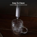 EsoGoal Milk Bubbler Household Hand-Held Electric Egg Beater Blender USB Rechargeable Foam Maker Kitchen Portable Mixer With Beating Head + Mixing Head + Foam Head For Coffee Cream. 