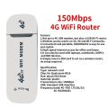 4G LTE Wireless USB Mobile Broadband 150Mbps Modem Stick 4G Wireless Router Home Office Wireless WiFi Adapter wifi router for ip cameras and etc. 