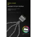 COOLMOON 5V 3Pin to SATA RGB Controller ARGB Controller Controller HUB Computer Fan LED Lighting RGB Control Cable. 