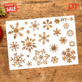 DT(Clearance price) Christmas Hollow Snowflake Shape DIY Stencil Wall Painting Scrapbook Template. 