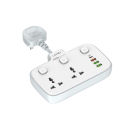 LDNIO Power Socket SC2413 Extension Plug with USB 20W Socket Extension Cord Universal Outlets 1 PD & QC3.0 & 2 Auto ID. 