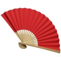 Chinese Style Hand Held Fan Bamboo Paper Folding Fan Dance Wedding Party Decor Folding Hand Held Solid Color Fan Gifts #4. 