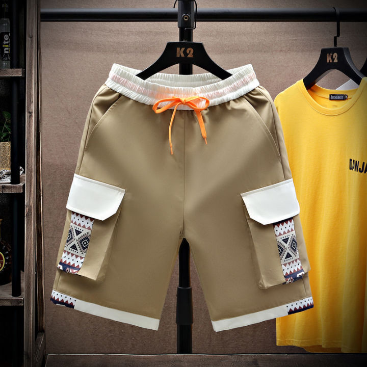 Shorts%20Men's%20Outdoor%20Wear%20Summer%20New%20Work%20Clothes%20Casual%20All-Match%20Fifth%20Pants%20Korean%20Style%20Trendy%20Teen%20Workwear%20Beach%20Pants%20-%20Image%203