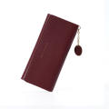 Pu Leather Wallet High-End Zipper Women Purse Long Tri-Fold Card Holder for Outdoor Sports Travel Casual Female. 