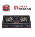 Gas Cooker Double Burner Stainless Steel High Pressure and Infrared Burner. 