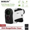 【BestGO】BOBLOV LF600AG 650Yards Golf Rangefinder with Pinsensor 6X Magnification Distance Speed Measurement Range Finders Pluse Vibration and USB Charging (with Slope). 