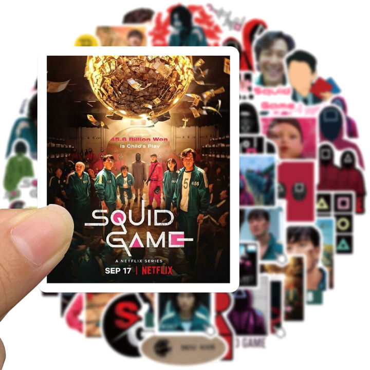 20/40pcs%20Squid%20Game%20Stickers%20Korean%20TV%20Series%20Stickers%20for%20Laptop%20Scrapbook%20Journal%20Kids%20Girls%20Boys%20Stickers%20-%20Image%203