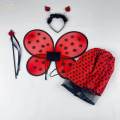 Kids Animal Costume Set Fancy Dress for Stage Performance Party Birthdays 4pcs ladybug. 