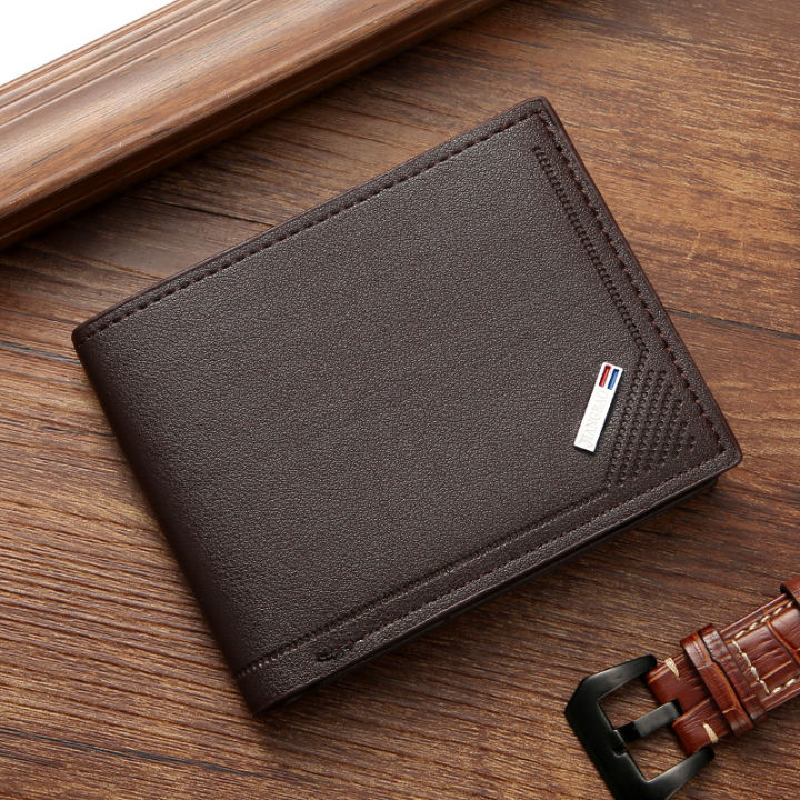 【MigaPlaza】Men Inserts Foldable Wallets Picture Coin Slim Purses