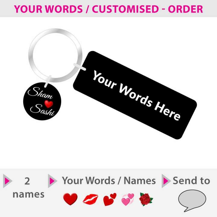 Drive%20Safe%20key%20tag%20for%20Love%20Birthday%20Gift%20Heart%20Round%20tags%20Customized%20Own%20Words%20Names%20Vehicle%20Keychain%20for%20anniversary%20valentine's%20day%20key%20chain%20gift%20for%20him%20-%20Image%202