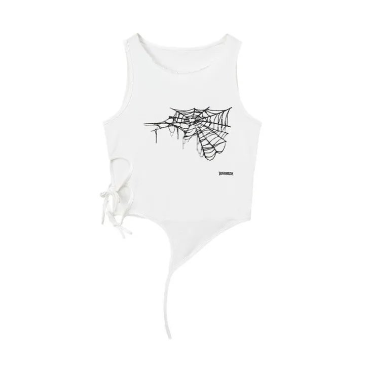 High-End%20Design%20Lace-up%20American%20Vintage%20Punk%20Style%20Sleeveless%20Cold-Shoulder%20Camisole%20Niche%20Asymmetric%20Top%20for%20Women%20-%20Image%206
