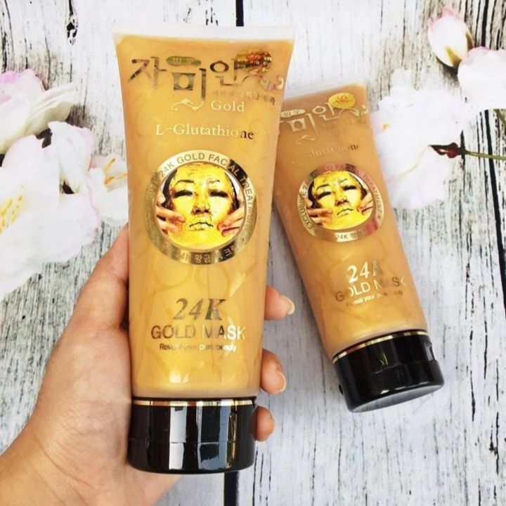 Korea 24K Gold Mask – Reduce Wrinkles & Enhance Complexion | Anti-Aging and Rejuvenating
