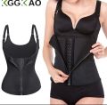 Adjustable Hook Waist Slimming Belt Corset Zipper Sauna Belt Cellulite Cincher Body Shaper Belly Tummy Abdomen Control Burn Fat (S). 