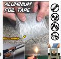 Super Sticky Aluminum Foil Butyl Rubber Tape Self Adhesive Waterproof for Roof Pipe Repair Tape 5m. 