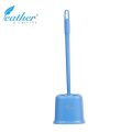 PLASTIC TOILET BRUSH WITH HOLDER - FEATHER BRAND. 