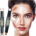 Double Head Highlighter Contour Stick 2 In 1 Professional Makeup Base Foundation Cream Shadow Concealer Pen Face Bronzer. 