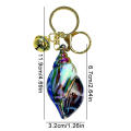 Colorful Acrylic Shell Conch Keyring Key Chain Beach Pendant Bag Accessories. 