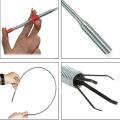 Sink Drains Grabber Tool Flexible Long Reach Claw Pick Up Narrow Bend Curve Floor Drain Sewer Spring Grip Cleaner Kitchen 60cm. 